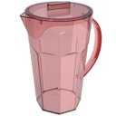 Ver imagem 1 de Jarra de Suco com Tampa 1,8 Litros Jarra de Acrílico Água Rosa Quartzo