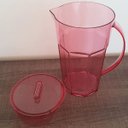 Ver imagem 2 de Jarra de Suco com Tampa 1,8 Litros Jarra de Acrílico Água Rosa Quartzo
