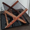 Ver imagem 6 de Escorredor De Louça Dobrável Escorredor De Pratos Preto Teca