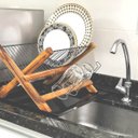 Ver imagem 7 de Escorredor De Louça Dobrável Escorredor De Pratos Preto Teca