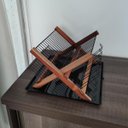 Ver mais imagens de Escorredor De Louça Dobrável Escorredor De Pratos Preto Teca