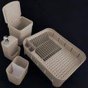 Ver imagem 5 de Utensílios De Cozinha Escorredores Louça Lixeira Porta Detergente Ou Bege