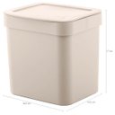 Ver imagem 5 de Kit Pia Cozinha Escorredor Pratos Lixeira 2,5L Porta Detergente Bege