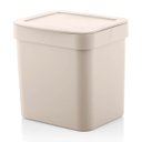 Ver mais imagens de Kit Pia Cozinha Escorredor Pratos Lixeira 2,5L Porta Detergente Bege