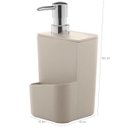 Ver imagem 6 de Kit Pia Cozinha Escorredor Pratos Lixeira 2,5L Porta Detergente Bege