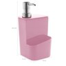 Utensílios De Cozinha Lixeira Trium 2,5L Porta Detergente Ou Rosa Quartzo - 5