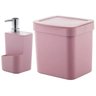 Utensílios De Cozinha Lixeira Trium 2,5L Porta Detergente Ou Rosa Quartzo - 1