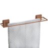 Porta Toalha Duplo 45CM Fixação Adesivo Future Cobre Acetinado - 2
