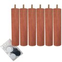 Ver imagem 1 de Kit 6 Pés de Madeira 20cm Pé para Cama Box Solteiro Pés para Móveis Pé Palito Mel