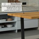 Ver imagem 5 de Mesa 200cm Retangular Base em Ferro e Madeira Maciça Livorno Espresso Movéis