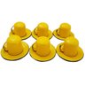 Kit Bule Café Chá Com 6 Xícaras Pires Açucareiro Aço Esmaltado Amarelo - 6