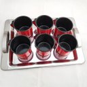 Ver imagem 5 de Jogo 6 Xícaras Café Caneca Esmaltada 400ml Caneca de Agata Vermelho