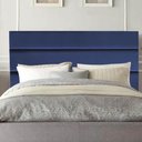 Ver imagem 1 de Cabeceira Estofada Argentina 140cm Casal para Cama Box Quarto Suede Azul Marinho - Gat Magazine