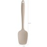 Conjunto Jogo de Talheres Silicone Colher Espátula Concha Fouet Bege - 6
