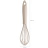 Conjunto Jogo de Talheres Silicone Colher Espátula Concha Fouet Bege - 3