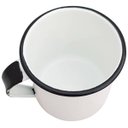 Ver imagem 4 de Jogo de Xícaras Café Caneca Esmaltada 400ml Caneca de Agata Branca