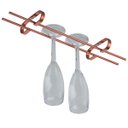 Ver imagem 1 de Suporte Para Taças Organizador De Armário Cozinha 25cm Cobre