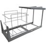 Suporte com Lixeiras Dupla Deslizante Plásticas 20l Cozinha - 3
