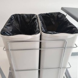 Suporte com Lixeiras Dupla Deslizante Plásticas 20l Cozinha - 5