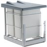 Suporte com Lixeiras Dupla Deslizante Plásticas 20l Cozinha - 1