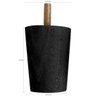 Kit 7 Pés para Cama Box Casal Pezinhos 6cm Preto em Madeira - 3