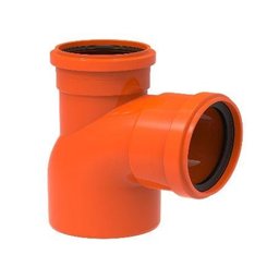 Joelho 90° Esg T Redux C/vis Dn100x75 Joelho 90° Esgoto 100x75mm Redux Tigre - 1