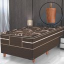 Ver imagem 3 de Kit 7 Pés para Cama Box Solteiro Mel Cama Baú Casal 6cm