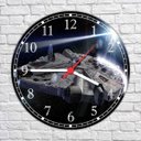 Ver imagem 4 de Relógio De Parede Cinema Star Wars Nave Millennium Falcon Filmes Decorar