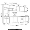 Ver imagem 4 de Armário de Cozinha CP05 para Pia 180cm Pérola Z34 Preto - Mpozenato