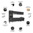 Ver imagem 3 de Armário de Cozinha CP05 para Pia 180cm Pérola Z34 Preto - Mpozenato
