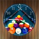 Ver imagem 3 de Relógio De Parede Sinuca Bilhar Sala De Jogos Quartz Decorar