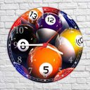 Ver imagem 3 de Relógio De Parede Sinuca Bilhar Sala De Jogos Quartz Decorar Interiores