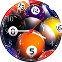 Ver imagem 1 de Relógio De Parede Sinuca Bilhar Sala De Jogos Quartz Decorar Interiores