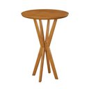 Ver imagem 5 de Kit Mesa e Cadeiras Simpatia Bistrô 4 Lugares Redonda MDF Amadeirado JCM Movelaria 72cm