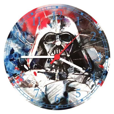 Relógio De Parede Cinema Star Wars Darth Vader Filmes Séries Quartz