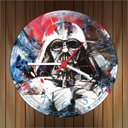 Ver imagem 4 de Relógio De Parede Cinema Star Wars Darth Vader Filmes Séries Quartz
