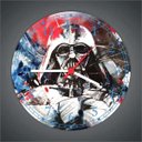 Ver imagem 2 de Relógio De Parede Cinema Star Wars Darth Vader Filmes Séries Quartz