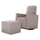 Ver imagem 2 de Poltrona para Amamentação com Puff Ana Suede Bege