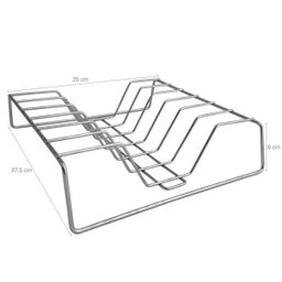Porta 6 Tampas Panela Suporte para Guardar Tampas de Panelas Cromado - 5 Porta 6 Tampas Panela Suporte para Guardar Tampas de Panelas Cromado - 5