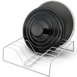 Porta 6 Tampas Panela Suporte Para Guardar Tampas De Panelas Branco - 1