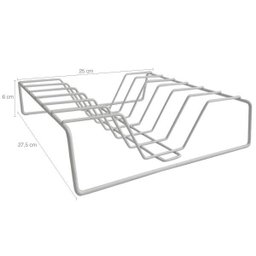 Porta 6 Tampas Panela Suporte Para Guardar Tampas De Panelas Branco - 4