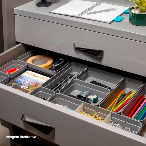 Kit 4 Organizador De Gavetas Para Armário Cozinha Ou Quarto Rosa ...