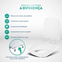 Ver imagem 3 de Assento Sanitário Poliester Boss Gris (Cinza Fosco) para vaso Incepa