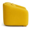 Ver imagem 4 de Poltrona Lilian Luxo Recepção Escritório Suede Bege:amarelo/liso