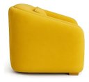 Ver imagem 4 de Poltrona Lilian Luxo Recepção Escritório Suede Bege:amarelo/liso