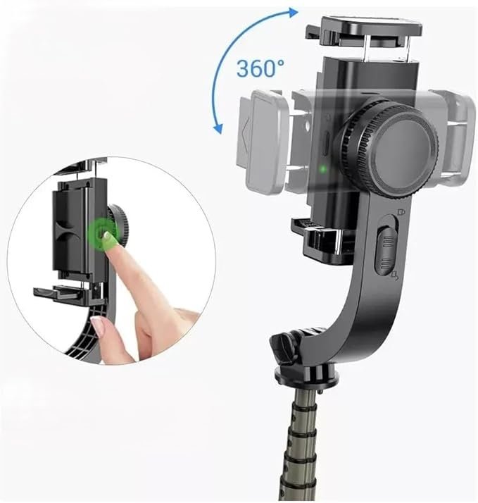 Gimbal Estabilizador Automático para Celular - Suporte 360º, Gravação Estável, Controle Inteligente - 2