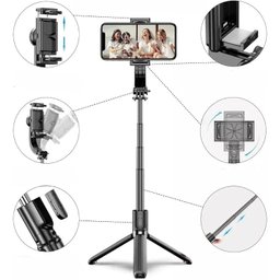 Gimbal Estabilizador Automático para Celular - Suporte 360º, Gravação Estável, Controle Inteligente - 3