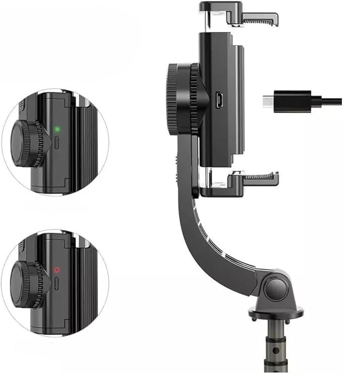 Gimbal Estabilizador Automático para Celular - Suporte 360º, Gravação Estável, Controle Inteligente - 4