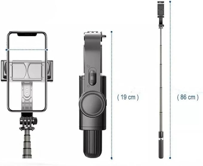 Gimbal Estabilizador Automático para Celular - Suporte 360º, Gravação Estável, Controle Inteligente - 5