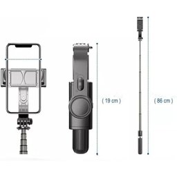 Gimbal Estabilizador Automático para Celular - Suporte 360º, Gravação Estável, Controle Inteligente - 5